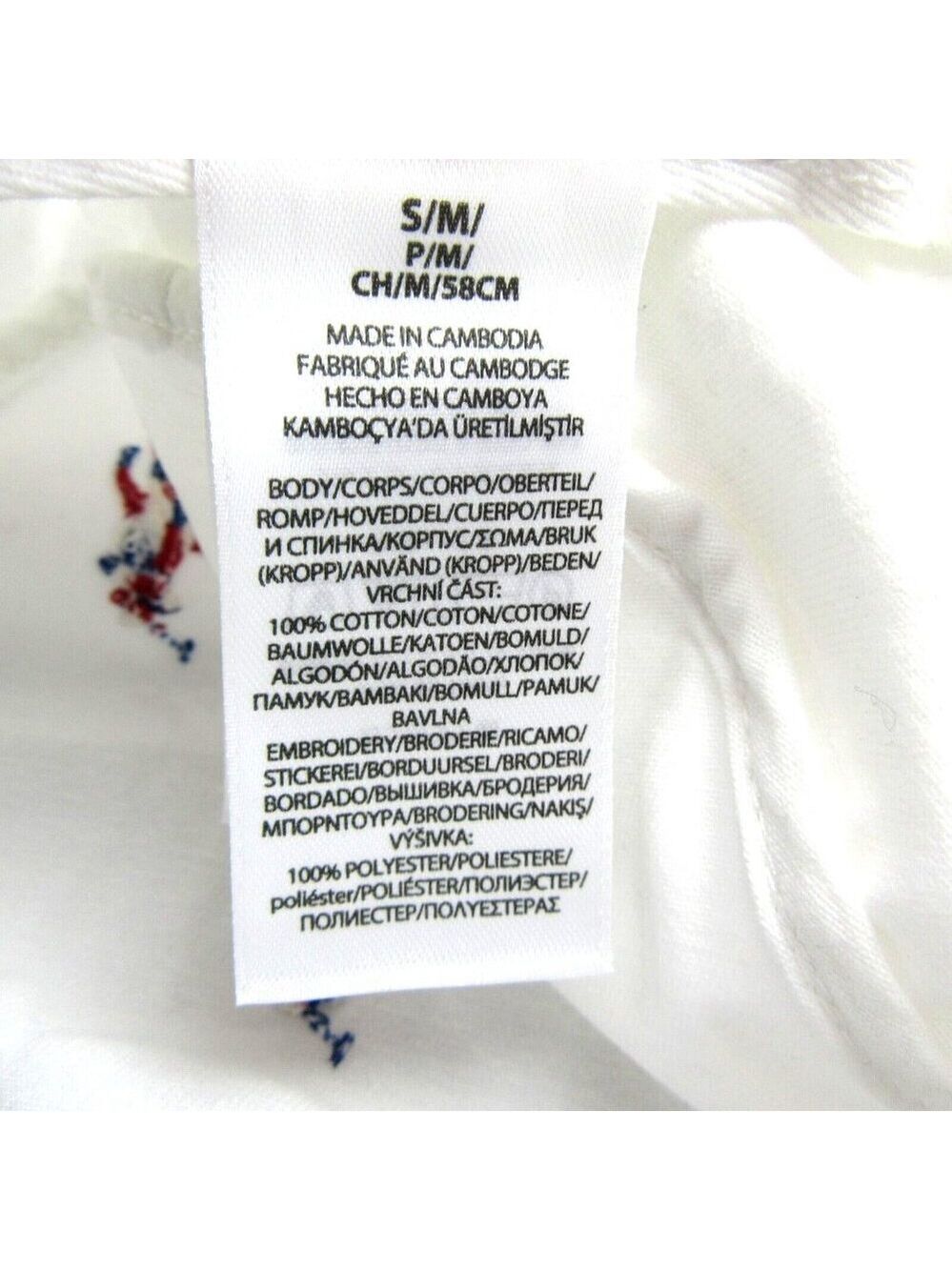 Polo Ralph Lauren Americana Embroidered Pony Bucket Hat Adult Size S/M NEW - Picture 8 of 8